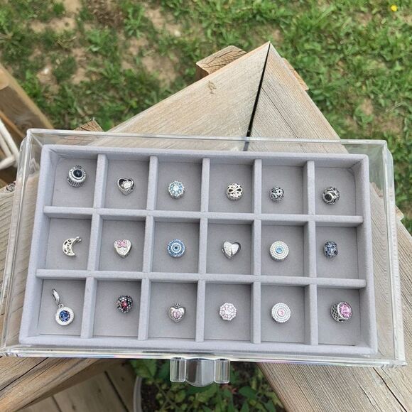 925 Silver Moon & Star Charm - Picture 8 of 8